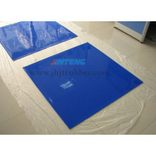 Membrane de silicone bleue spéciale pour stratifié en verre, feuille de caoutchouc de silicone, coussinet en caoutchouc de silicone, joint en caoutchouc